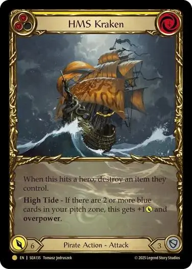 Hms Kraken (Treasure) [Sea135] (High Seas)  Cold Foil 1