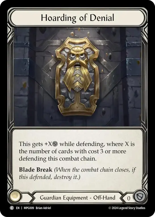 Hoarding Of Denial [Mpg009] (Mastery Pack Guardian)  Cold Foil 1