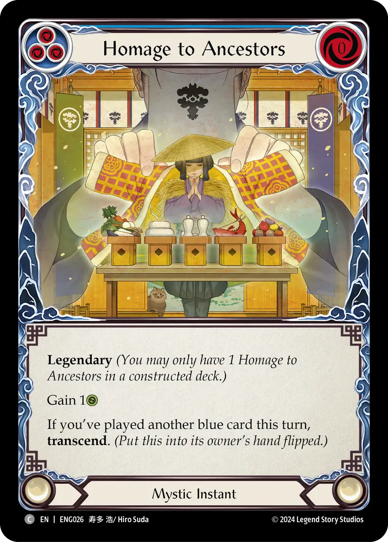 Homage To Ancestors [Eng026] (Part The Mistveil Enigma Blitz Deck) 1