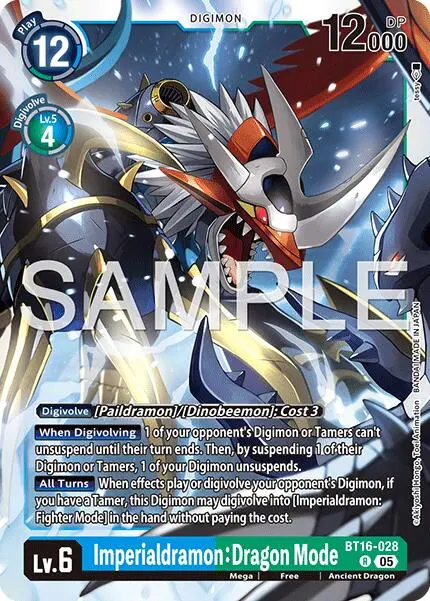Imperialdramon: Dragon Mode [Bt16-028] (Reprint) [Advanced Booster Digimon Generation] 1