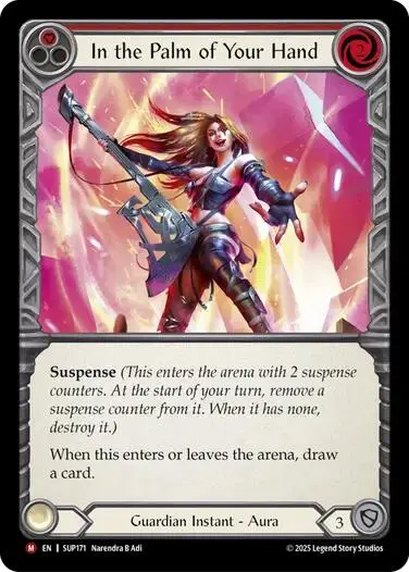 In The Palm Of Your Hand [Sup171] (Super Slam)  Rainbow Foil 1