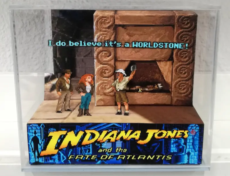 Indiana Jones And The Fate Of Atlantis Temple Cubic Diorama 1