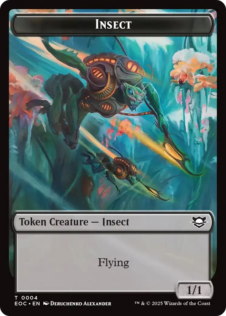 Insect // Beast (0005) Double-Sided Token [Edge Of Eternities Commander Tokens] 1