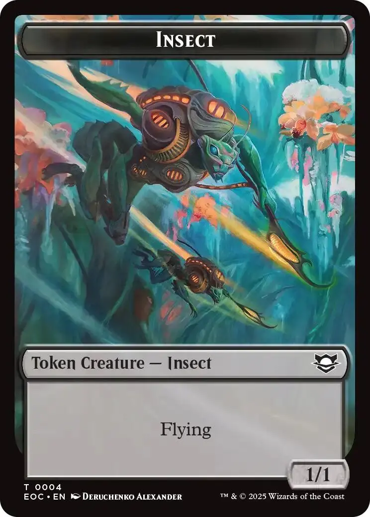 Insect // Elemental (0008) Double-Sided Token [Edge Of Eternities Commander Tokens] 1