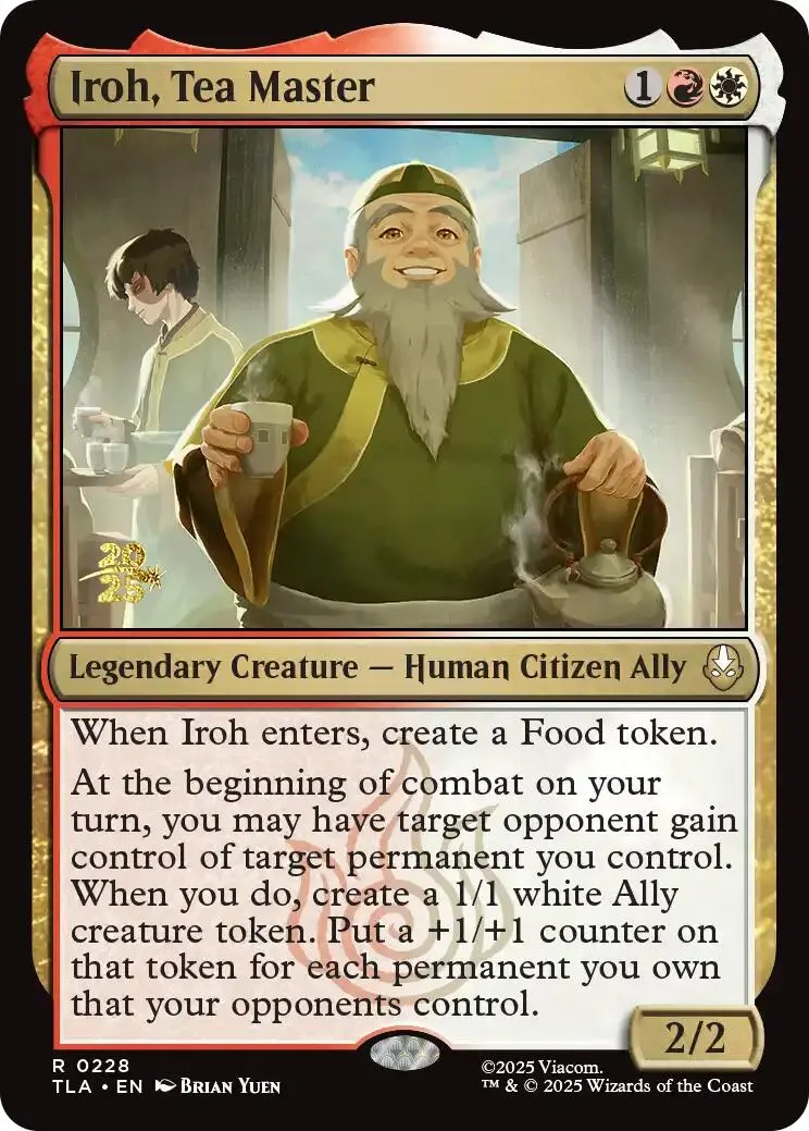 Iroh, Tea Master [Avatar: The Last Airbender Prerelease Cards] 1
