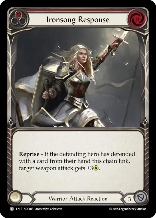 Ironsong Response (Red) (Regular) [Sdo013] (Gem Pack 2) 1