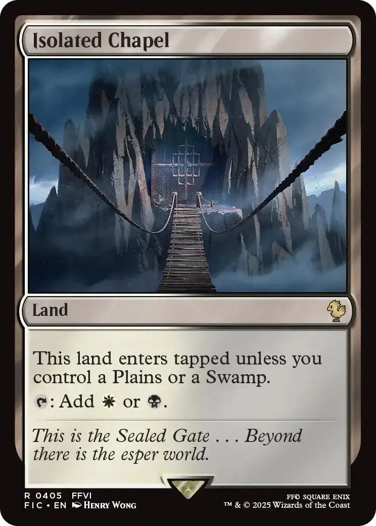 Isolated Chapel (Surge Foil) [Final Fantasy Commander] 1