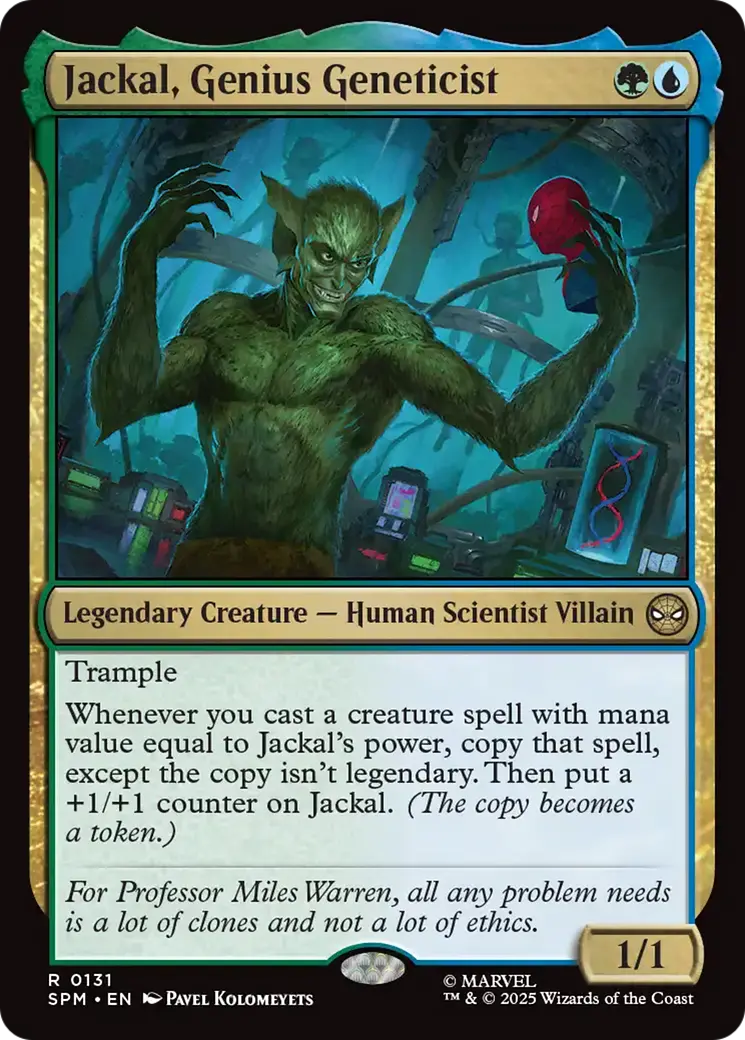 Jackal, Genius Geneticist [Marvel's Spider-Man] 1