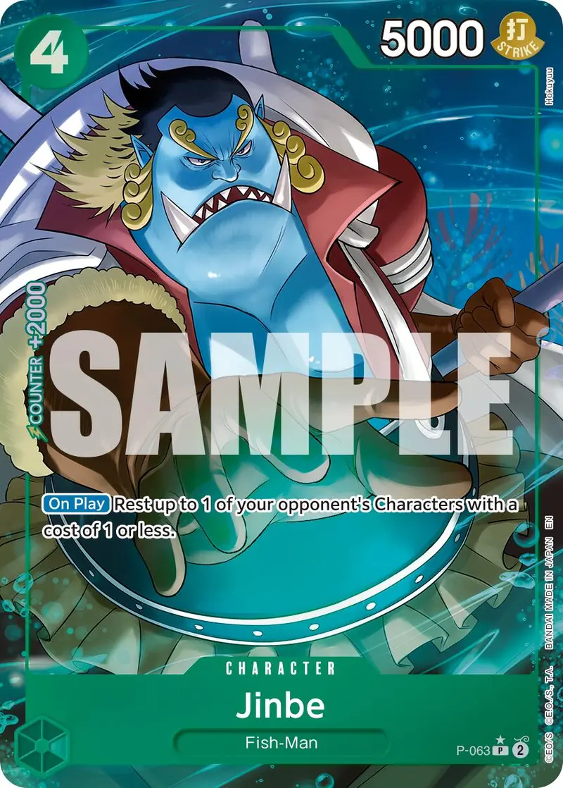 Jinbe (P-063) (Alternate Art) [Premium Booster -The Best- Vol. 2] 1