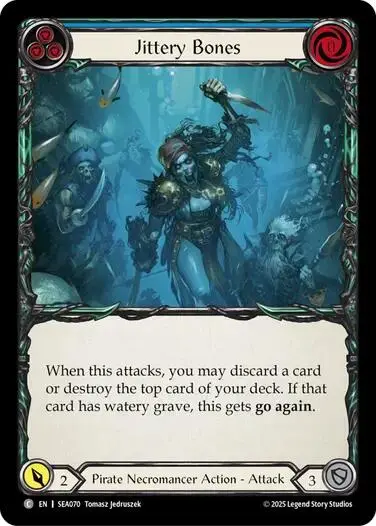 Jittery Bones (Blue) [Sea070] (High Seas)  Rainbow Foil 1