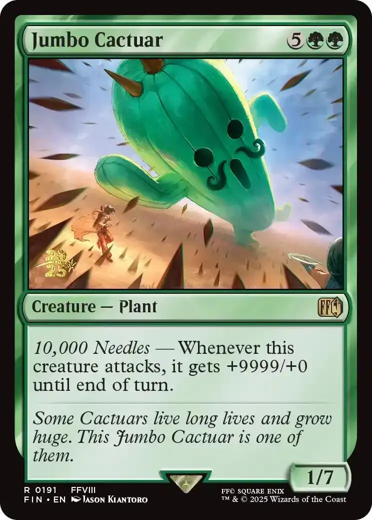 Jumbo Cactuar [Final Fantasy Prerelease Promo] 1