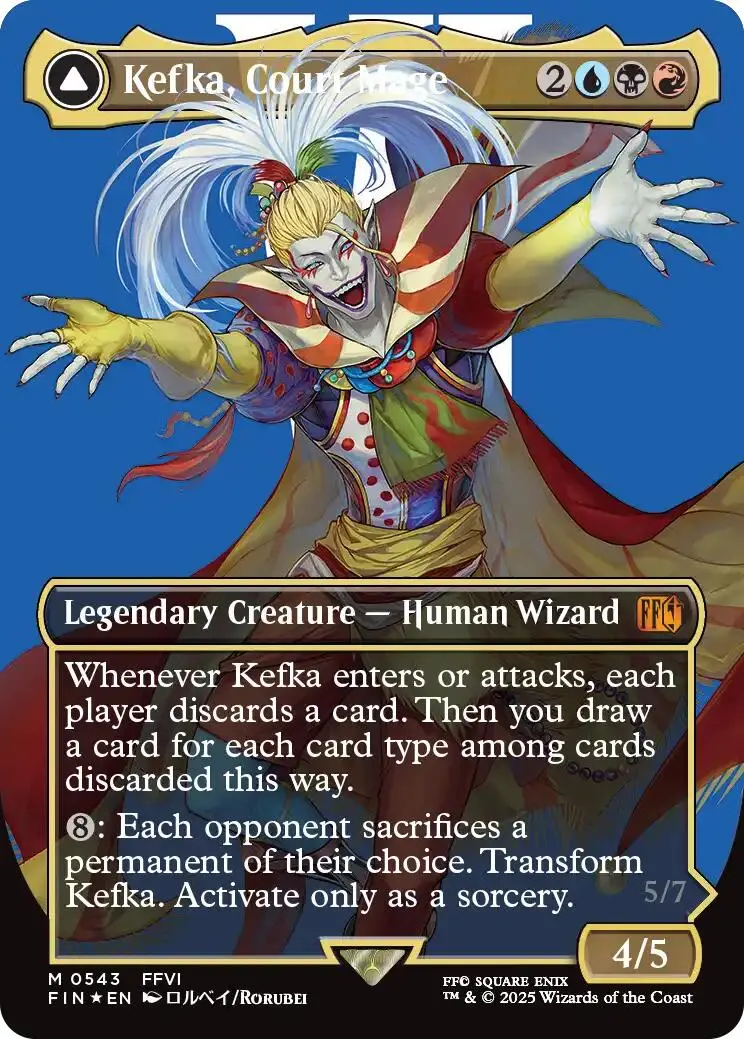 Kefka, Court Mage // Kefka, Ruler Of Ruin (Borderless) (Surge Foil) [Final Fantasy] 1