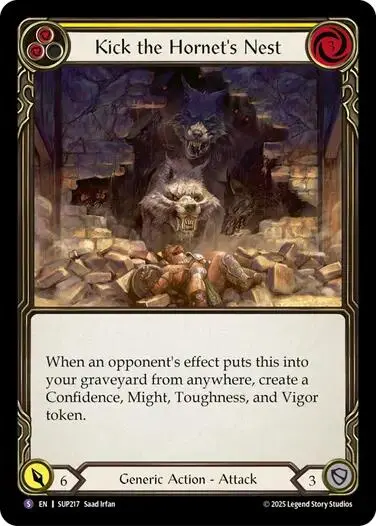 Kick The Hornet's Nest [Sup217] (Super Slam)  Rainbow Foil 1