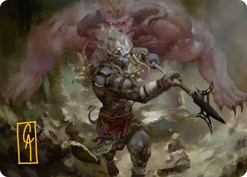 Kimahri, Valiant Guardian Art Card (Gold-Stamped Signature) [Final Fantasy Art Series] 1