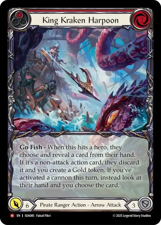 King Kraken Harpoon (Extended Art) [Sea085] (High Seas)  Rainbow Foil 1