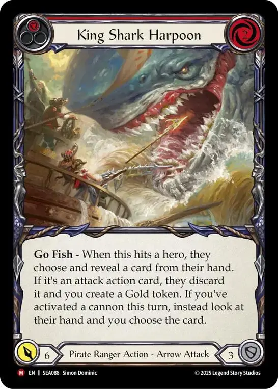 King Shark Harpoon [Sea086] (High Seas)  Rainbow Foil 1