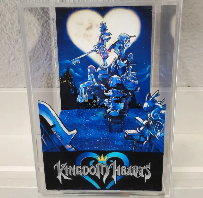 Kingdom Hearts 1 Cover Cubic Diorama 1