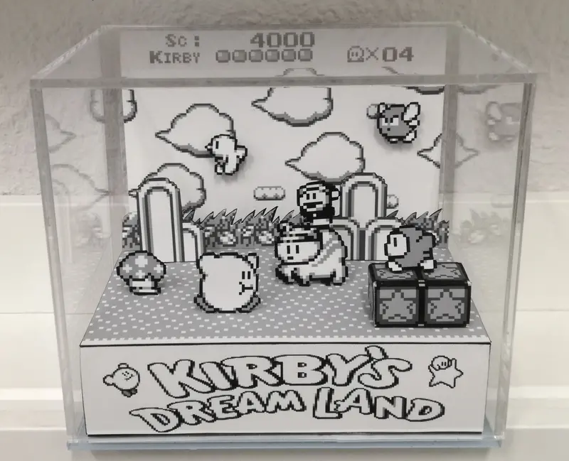 Kirby´S Dream Land Cubic Diorama 1