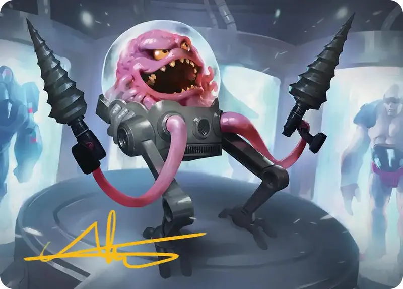 Krang, Master Mind Art Card (4/54) (Gold-Stamped Signature) [Teenage Mutant Ninja Turtles Art Series] 1
