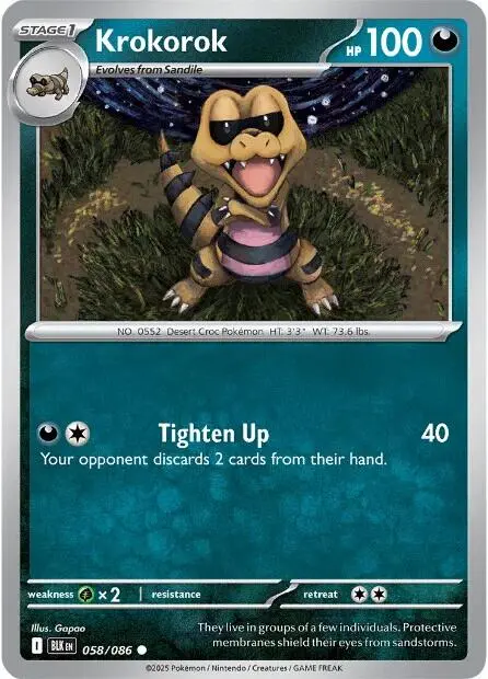 Krokorok (058/086) [Scarlet & Violet: Black Bolt] 1