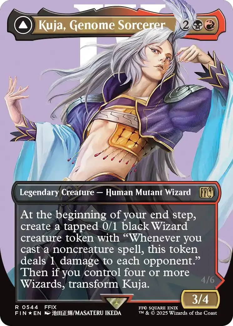 Kuja, Genome Sorcerer // Trance Kuja, Fate Defied (Borderless) (Surge Foil) [Final Fantasy] 1