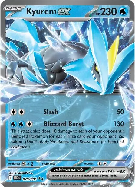 Kyurem Ex (028/086) [Scarlet & Violet: Black Bolt] 1