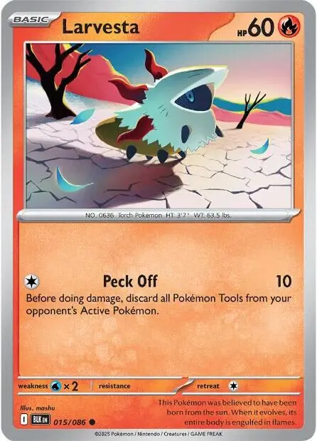 Larvesta (015/086) [Scarlet & Violet: Black Bolt] 1