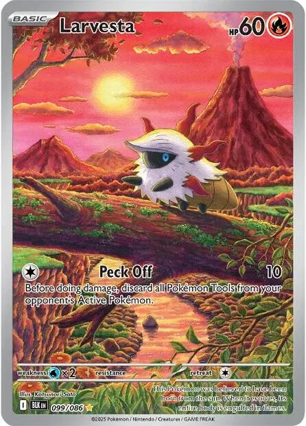 Larvesta (099/086) [Scarlet & Violet: Black Bolt] 1