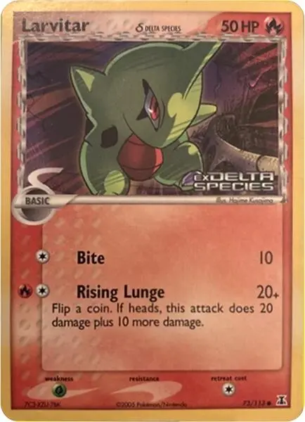 Larvitar (73/113) (Delta Species) (Stamped) [Miscellaneous Cards] 1