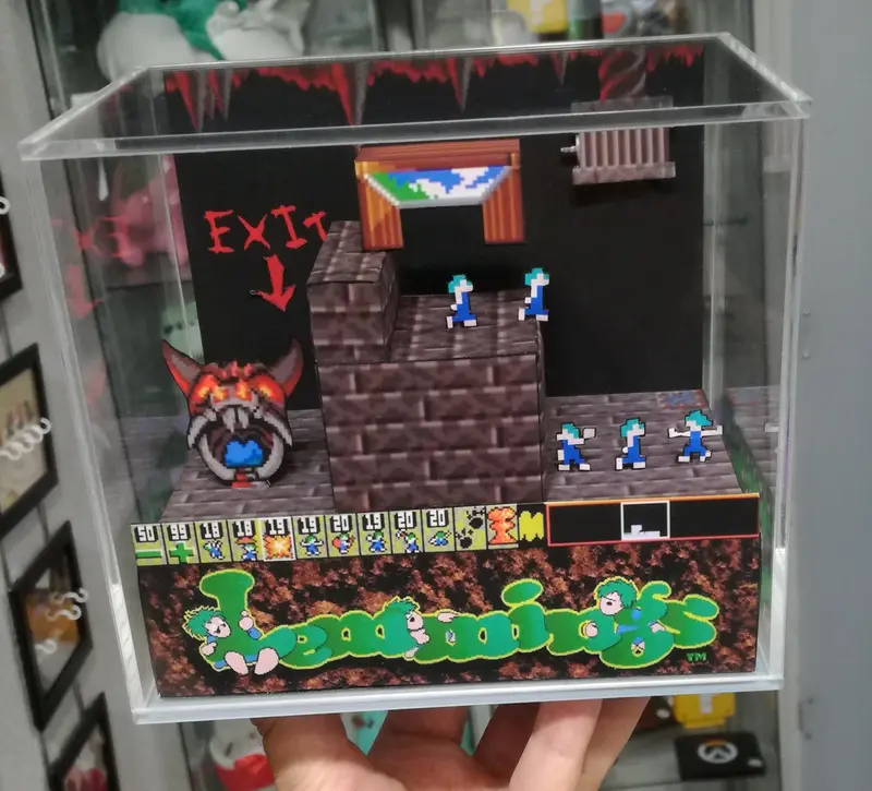 Lemmings Cubic Diorama 2