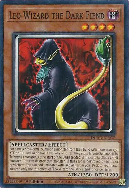 Leo Wizard The Dark Fiend [Duad-En027] Common 1