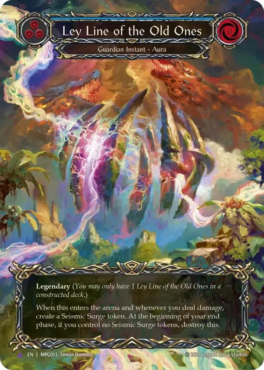 Ley Line Of The Old Ones (Cold Foil) (Marvel) [Mpg013] (Mastery Pack Guardian)  Cold Foil 1