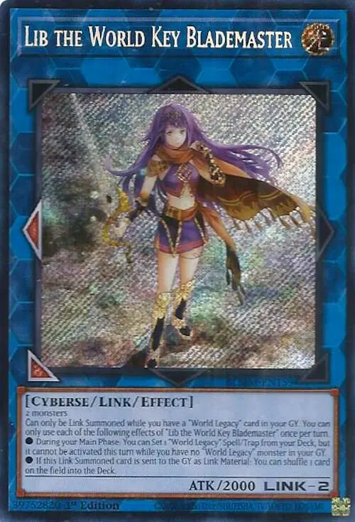 Lib The World Key Blademaster [Blmm-En159] Secret Rare 1