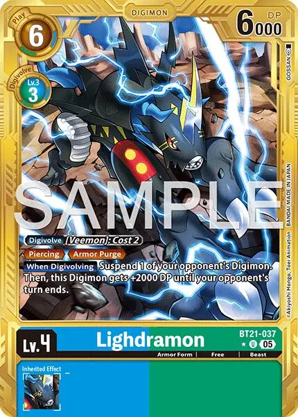 Lighdramon [Bt21-037] (Gold Border) [Advanced Booster Digimon Generation] 1