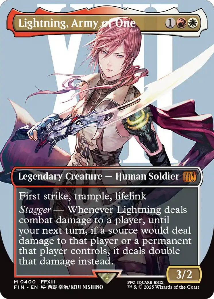 Lightning, Army Of One (Borderless) (0400) [Final Fantasy] 1