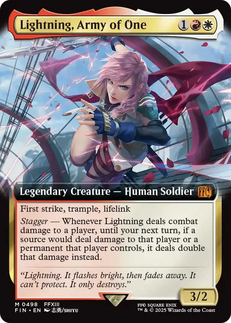 Lightning, Army Of One (Extended Art) [Final Fantasy] 1