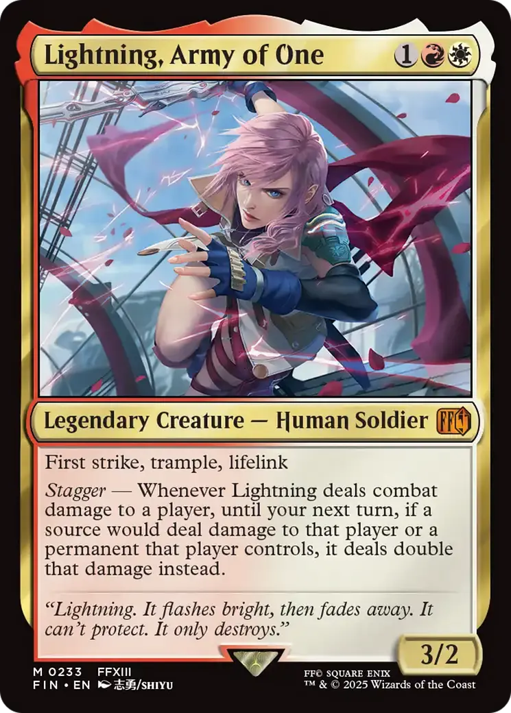 Lightning, Army Of One [Final Fantasy] 1