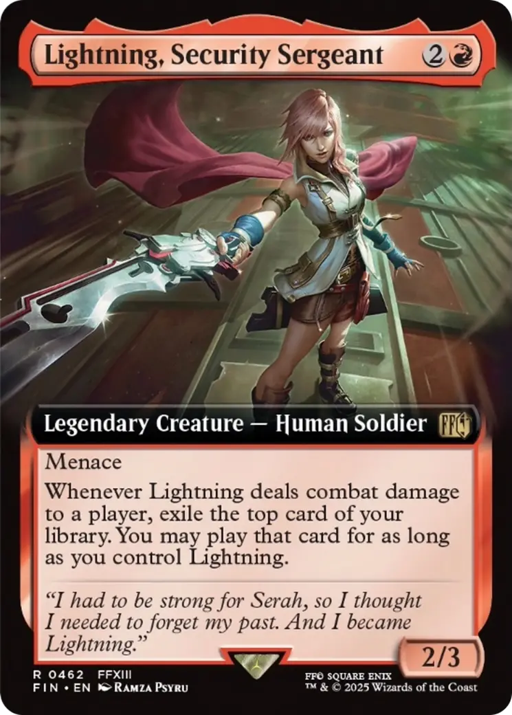 Lightning, Security Sergeant (Extended Art) [Final Fantasy] 1
