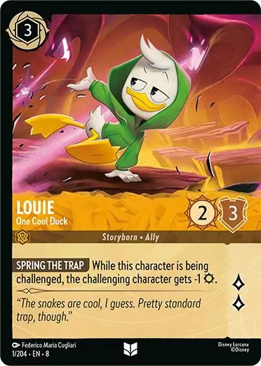Louie - One Cool Duck (Cold Foil) (1/204) [Reign Of Jafar] 1