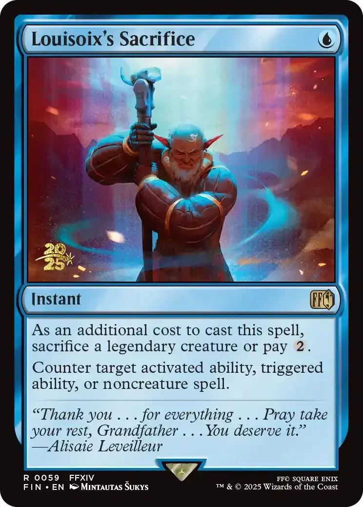 Louisoix's Sacrifice [Final Fantasy Prerelease Promo] 1