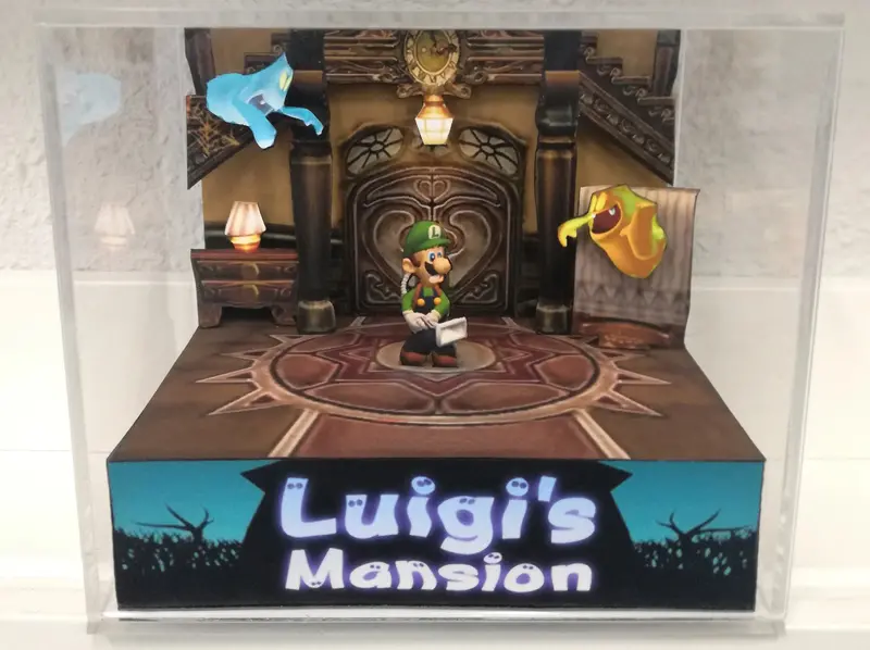 Luigi´S Mansion Cubic Diorama 1