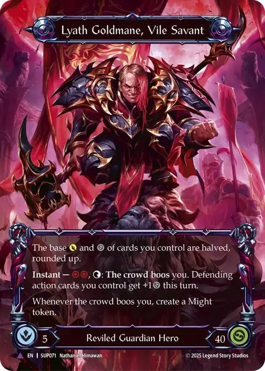 Lyath Goldmane, Vile Savant (Marvel) [Sup071] (Super Slam)  Cold Foil 1