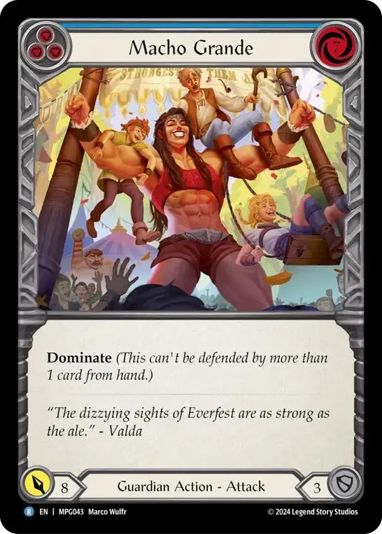 Macho Grande (Blue) [Mpg043] (Mastery Pack Guardian)  Rainbow Foil 1
