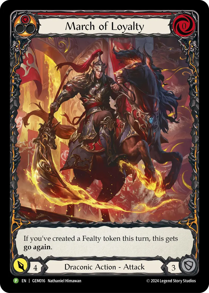 March Of Loyalty (Red) [Gem016] (Gem Pack 1)  Rainbow Foil 1