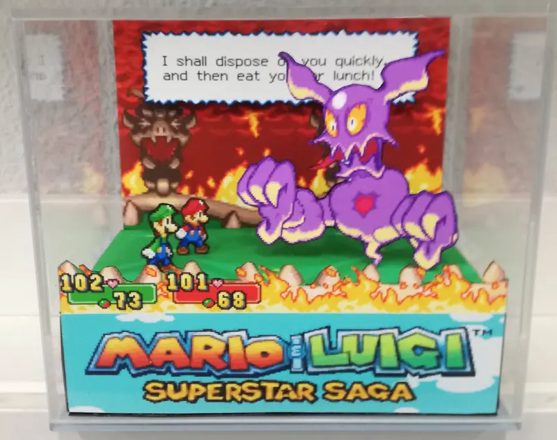 Mario & Luigi Superstar Saga Final Boss Cubic Diorama 1