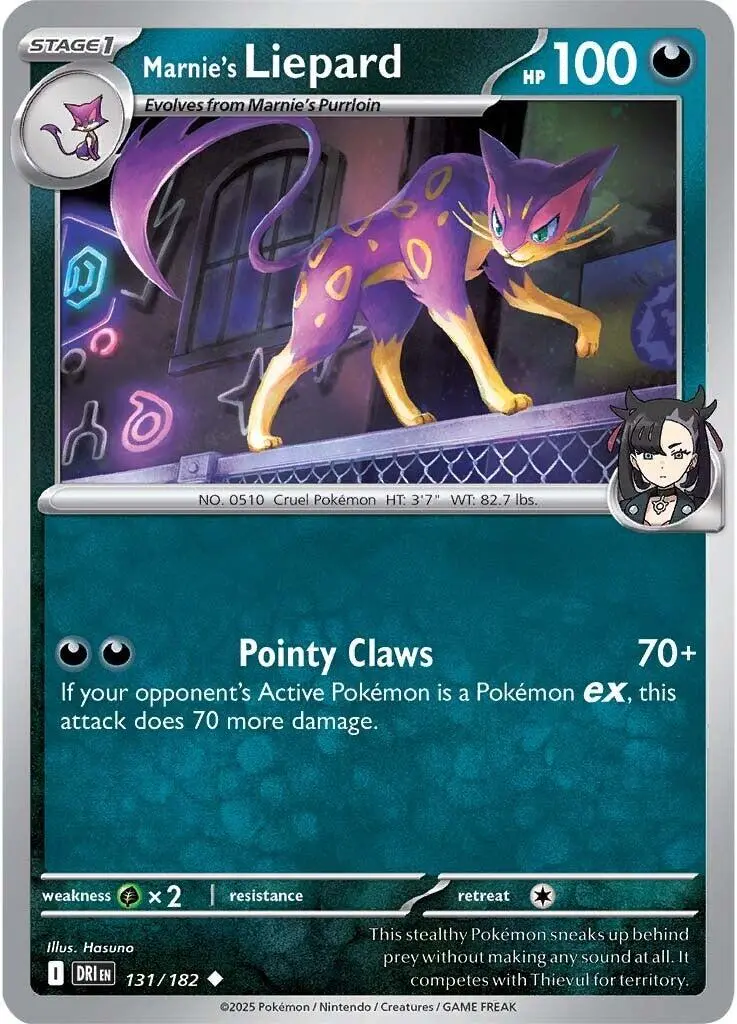 Marnie's Liepard (131/182) [Scarlet & Violet: Destined Rivals] 1