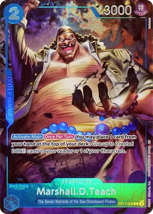 Marshall.D.Teach (Seven Warlords Of The Sea Binder Set) [One Piece Promotion Cards] 1