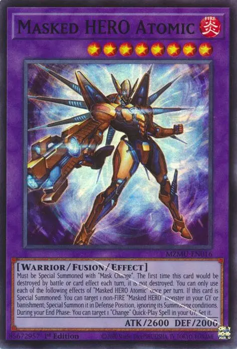 Masked Hero Atomic [Mzmu-En016] Super Rare 1