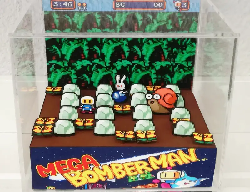 Mega Bomberman Cubic Diorama 1