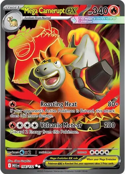 Mega Camerupt Ex (156/132) [Mega Evolutions: Base Set] 1